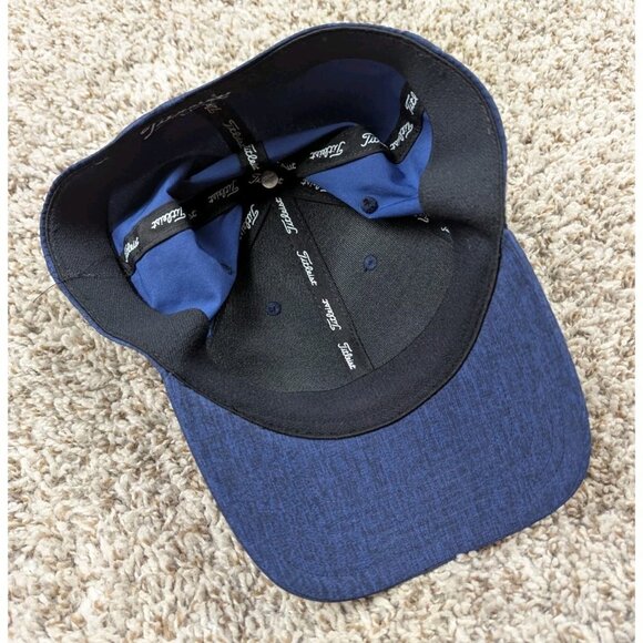 Titleist Hat Cap Mens L/XL Flex Blue Performance Golf Dad Stretch - Picture 6 of 8